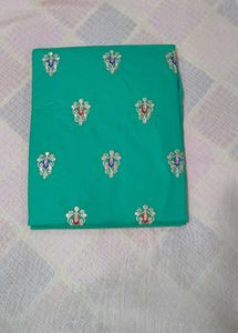 Green  Dress Material with salwar and net dupatta