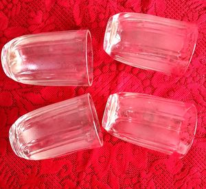 Set of 4 Clear Tumbler Glasses