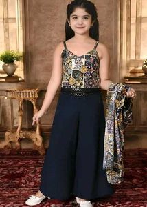 New Stylish shrug top plazo set
