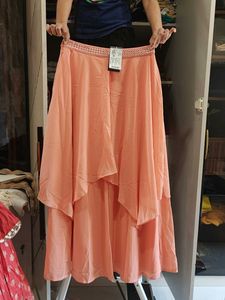Peach Embellished Dress