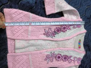 Adorable Pink ☃️☃️Knitte 3  years Outfit