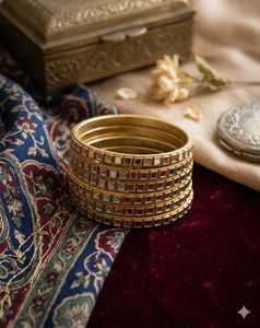 Mirror Work Bangles Set