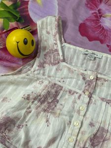Flowy Floral Button-Up Blouse