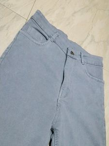 Cotton Lycra Blend Bootleg Fit High Rise Jeans