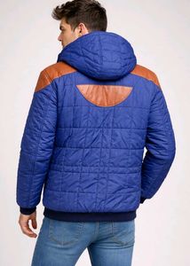 Stylish Blue Quilted Jacket