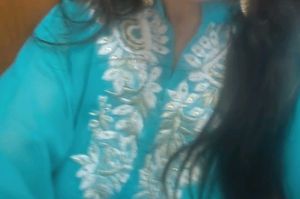 Stunning Teal Embrodered kurti