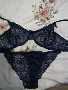 Bridal lace underwired bra panty set Brand Maurnee