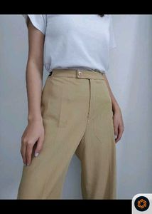 korean Stylish Beige  Trouser