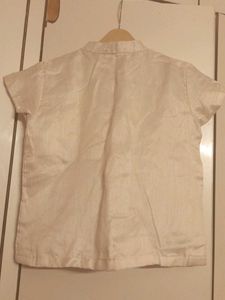 Hand-Painted Floral Kurta Top
