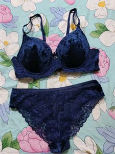Luxury Velvet Bra &amp; Panty Set