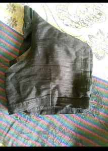 Elegant Black Silk Blouse