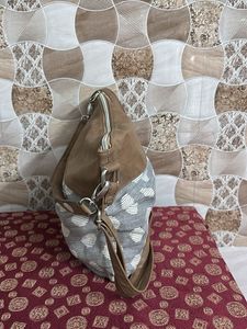 Stylish Polka Dot Hobo Bag