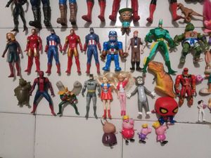Assorted Superhero &amp; Cartoon Action Figures