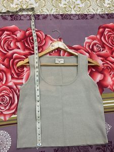 Women's Cream Knit Tank Top