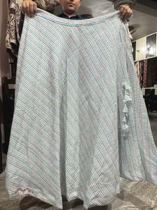 Pink Embroidered Ethnic Skirt