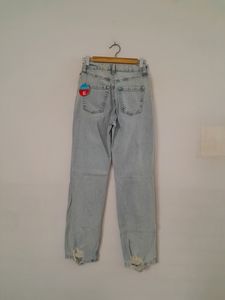 Ice Blue Ripped Jeans (Women's)