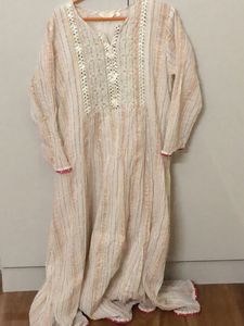 Embellished Striped Kurta