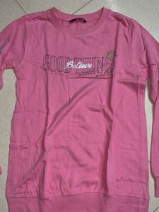 Pink Graphic Sweatshirt