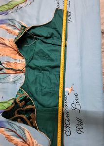 Emerald Green Embroidered Blouse Never Used