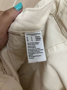 Cream Cargo Pants