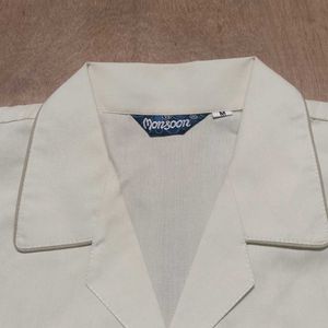 New Men’s Cream Shirt | Full Sleeve | With Tag