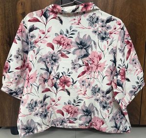 Floral Print Button-Up Shirt