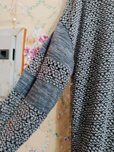 🇳🇿💫🎀Chic Grey Textured winter  Sweater top