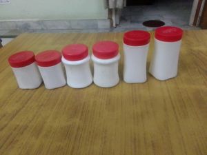 pack of 6 empty bottles - 50 &amp; 25 grams