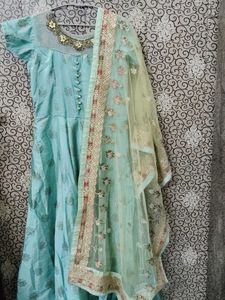 Elegant Teal Anarkali Suit