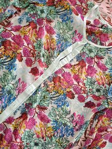 Vibrant Floral Print Button-Up Top
