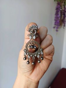 Brass Peacock stud Earrings