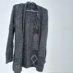 Grey Woolen Shrug