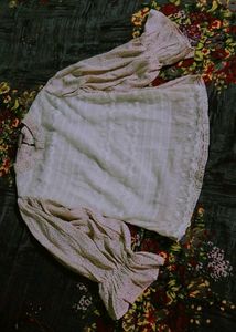 Chic Floral Print Sheer girlie top