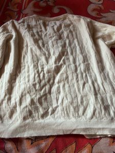 Cream Cable Knit Cardigan