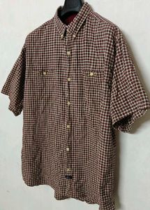 Vintage 🔥Men's Plaid Short Sleeve Shirt