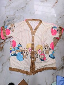 Cute  Print Pajama Set