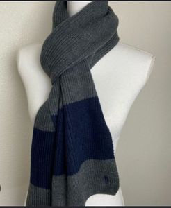 Striped Knit Scarf
