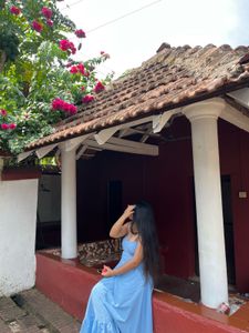 Flowy Blue Maxi Dress