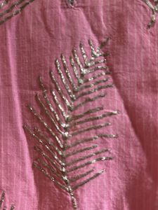 kurta suit set  -silver leaf