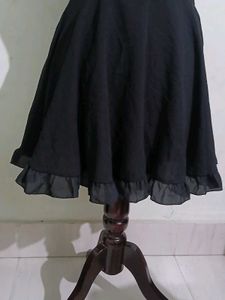 Elegant Black Halter Neck Dress