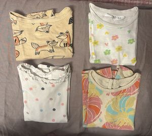 Cute Girls' T-Shirt Bundle (4 Pieces)