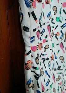 Cute Makeup Print Dress