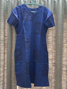 Blue Blockprint Kurta