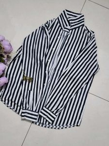 Striped Long Sleeve oversized shirt