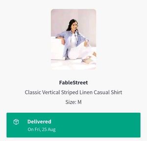 Fablestreet Striped Linen Shirt