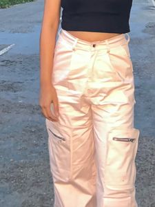 Stylish Pink Cargo Pants