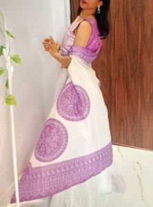 Stunning Lavender Cancan Indo western set 💜