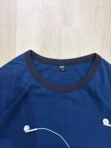 Blue T-Shirt with Earphones