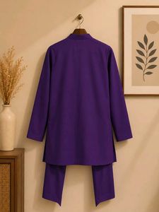 Stylish Purple Kurta Set for Boys