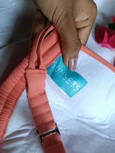 Coral Halter Neck Bikini Top